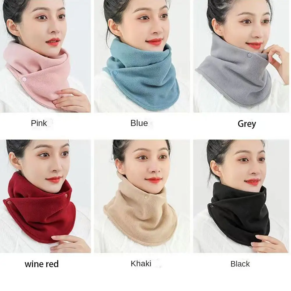 Adjustable Plush Neck Scarf Thickened Windproof Warm Neck Cover Autumn Winter Soft Plush Protector Neck Warm Tools Gift