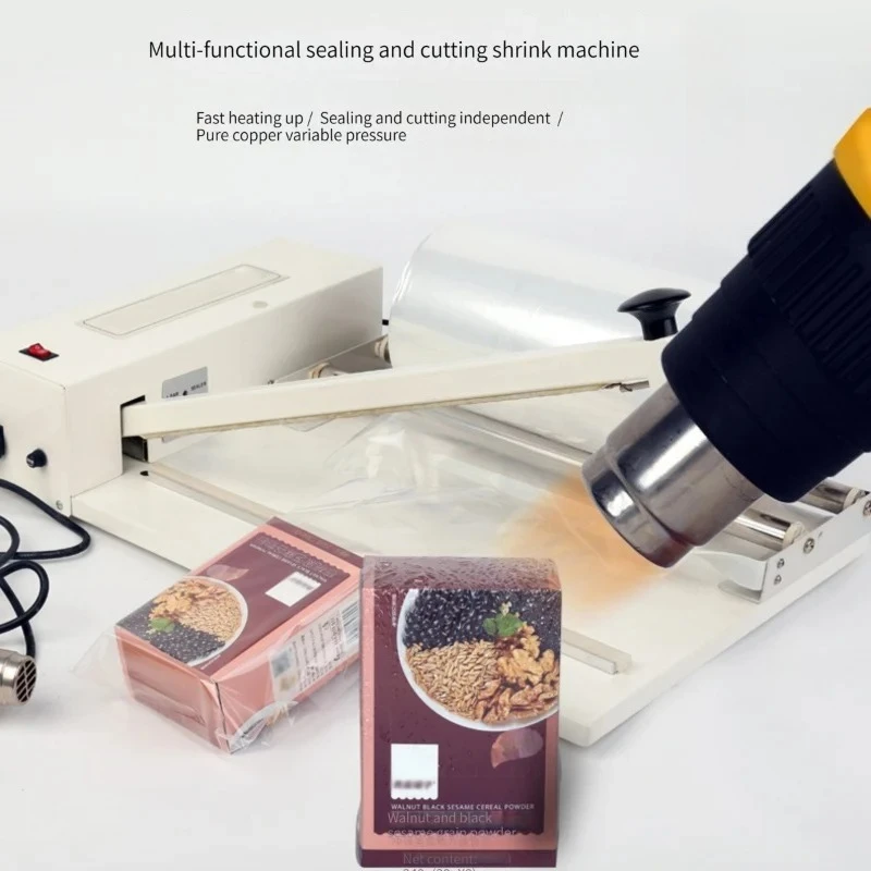 Semi-Automatic Heat Shrink Gun Machine Commercial Manual Heat Shrink Film Sealing And Cutting Machines