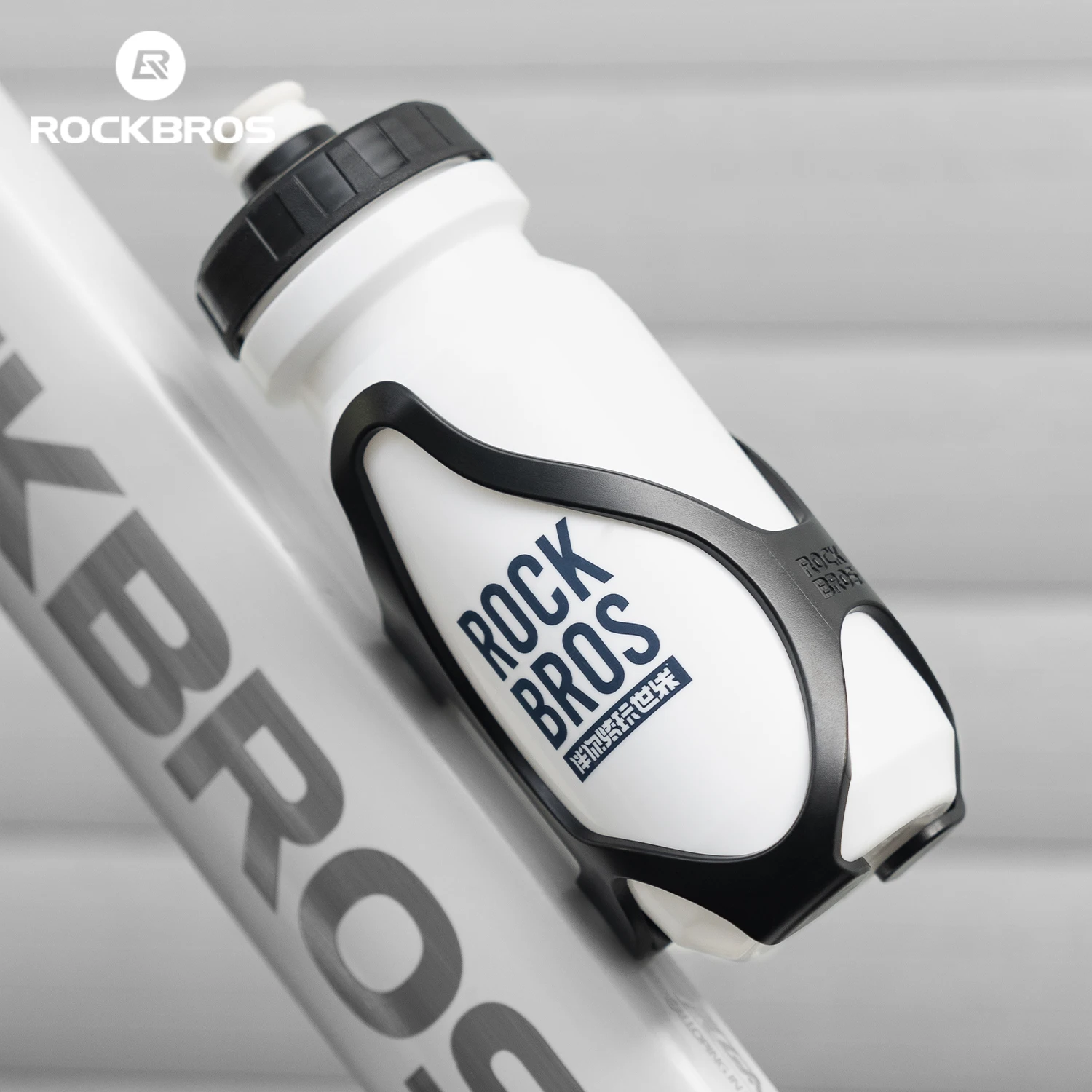 

ROCKBROS Cycling Bottle Cage Bicycle Mountain Bike Cup Holder High-strength PC Water Bottle Bracket Enclosed Cycling Kettle Rack