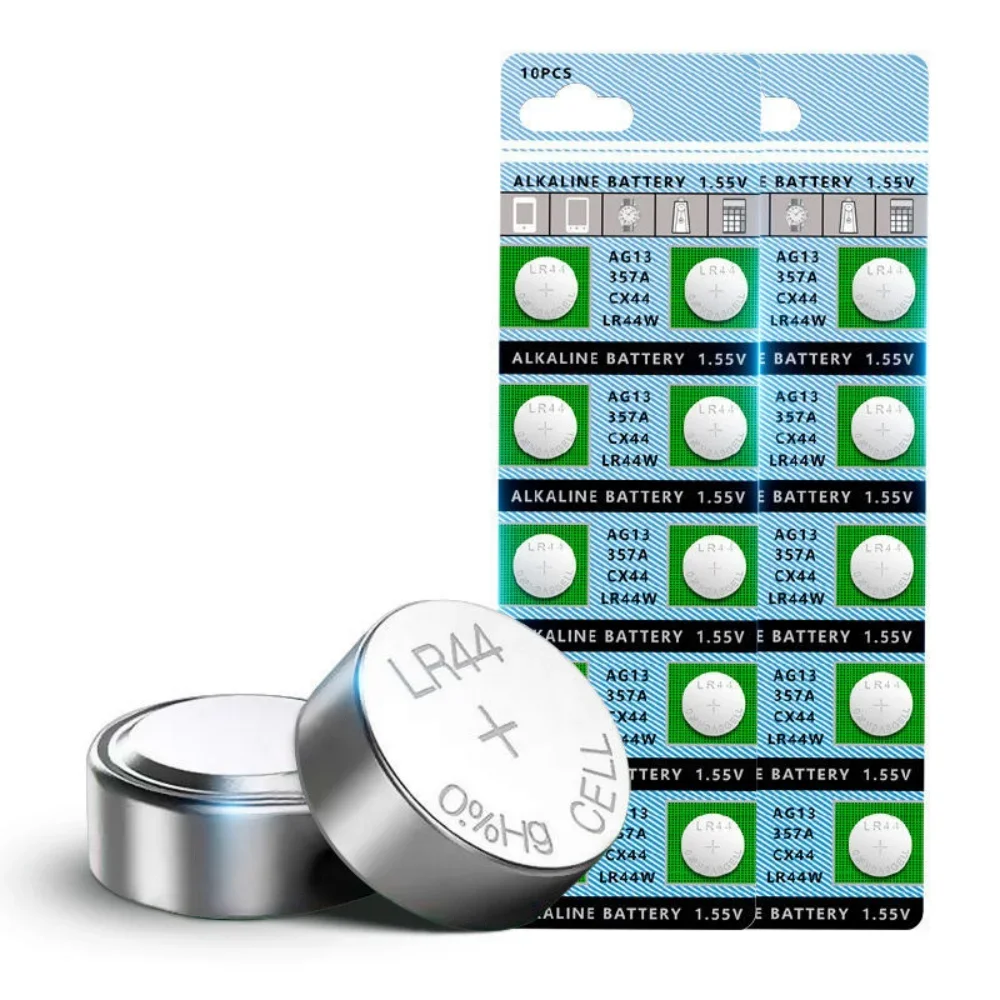 1.5V LR44 AG13 Button Coin Cell Battery 5-50PCS 357 SR44 LR1154 SR1154 SP76 RW82 for Watch Toy Remote Control