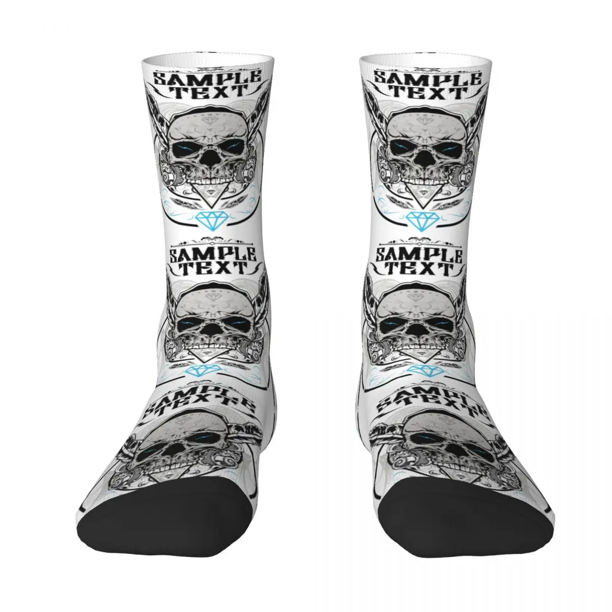 

Sample,Skeleton Skull Men Women Socks dark Beautiful Spring, Summer, Autumn, and Winter Dressing Gifts