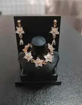 Need 15 days process time LX576 Handmade Toy earrings necklace Crystal diamond accessories for your 1/6 30cm babi  fr fr2  doll