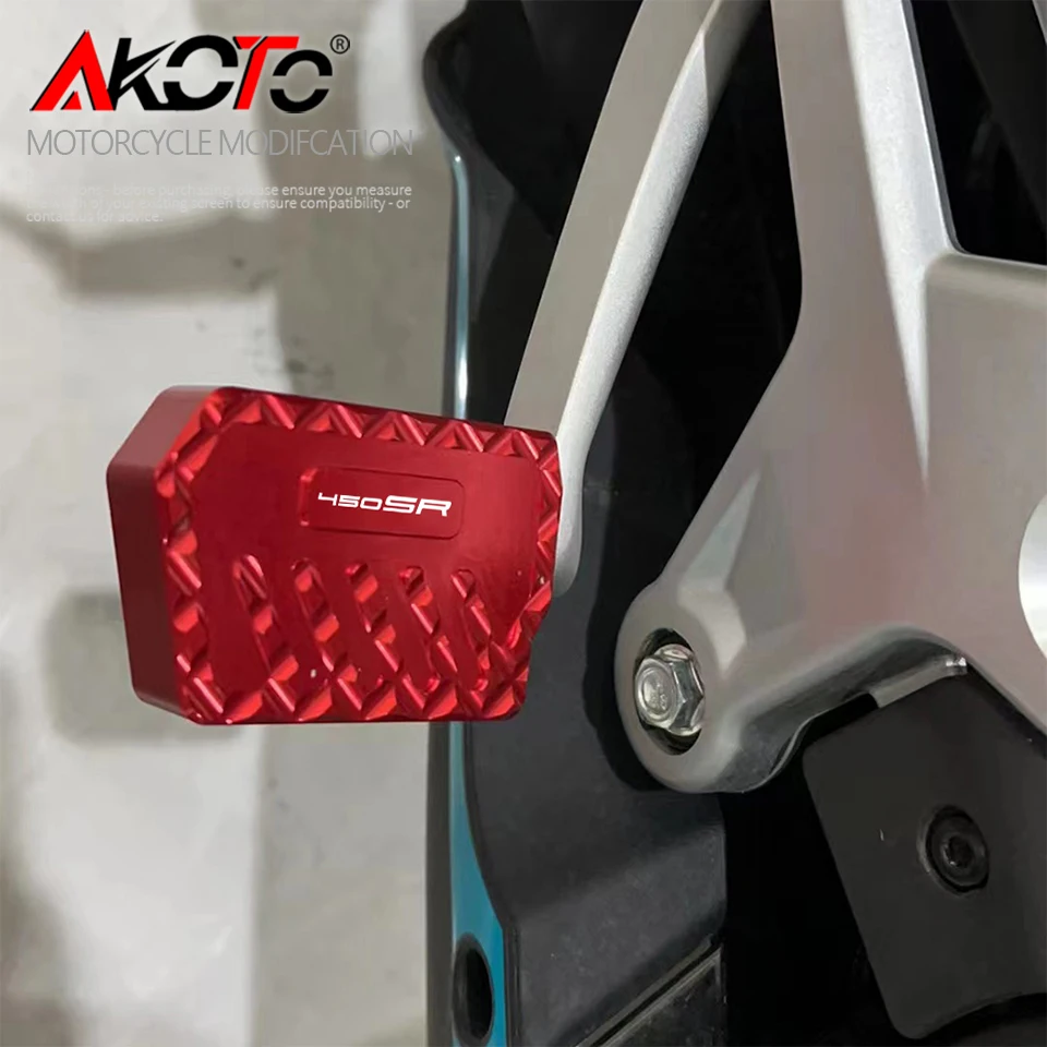 NEW FOR 450SR 450 SR SS NK 450SS Motorcycle Rear Foot Increased Anti-Slip Pedal Brake Lever Lengthened Pedal Pad Accessories