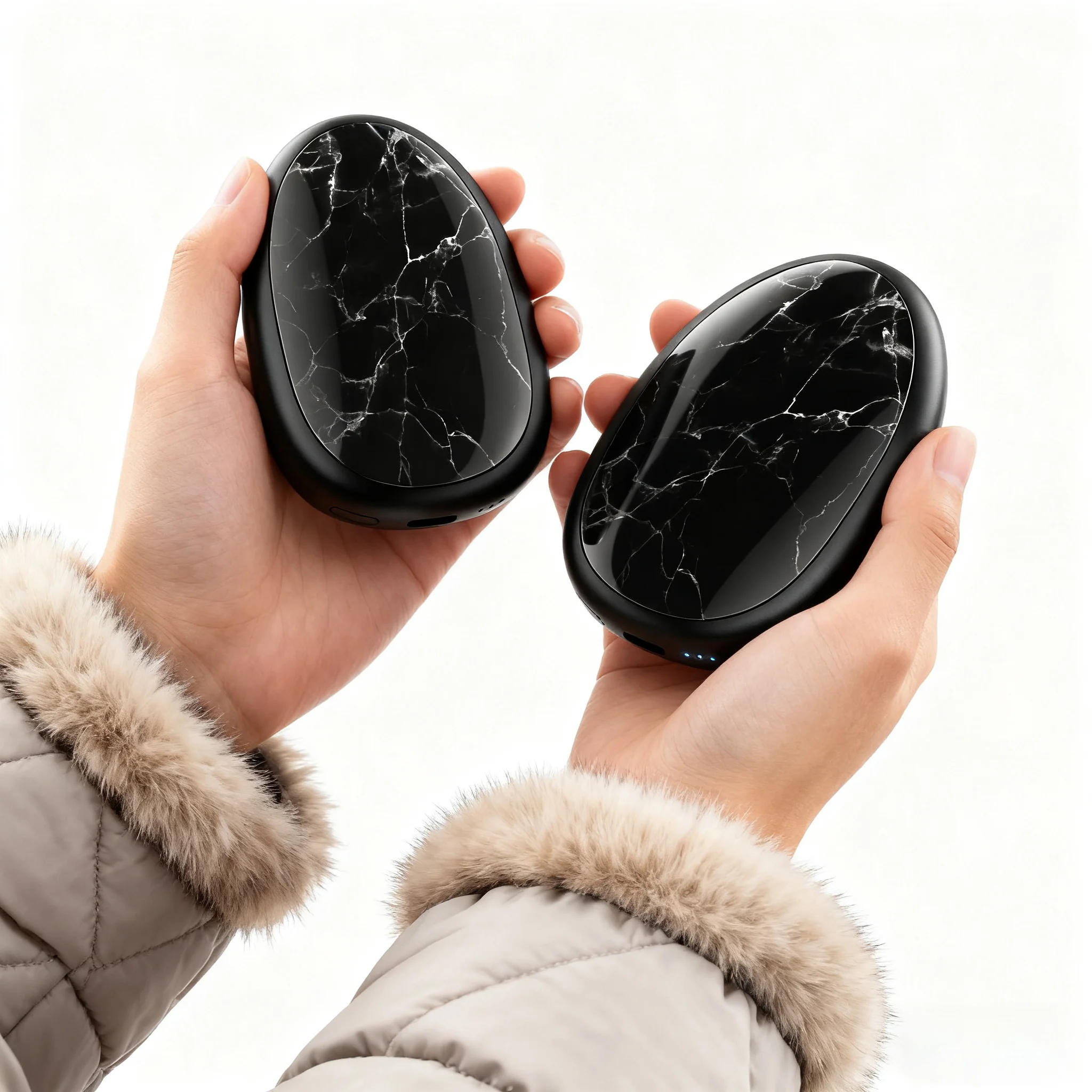 

coldSky, 2 упаковки, грелки для рук, перезаряжаемая электрическая грелка для рук, двусторонний согревающий портативный обогреватель для женщин, рождественский подарок