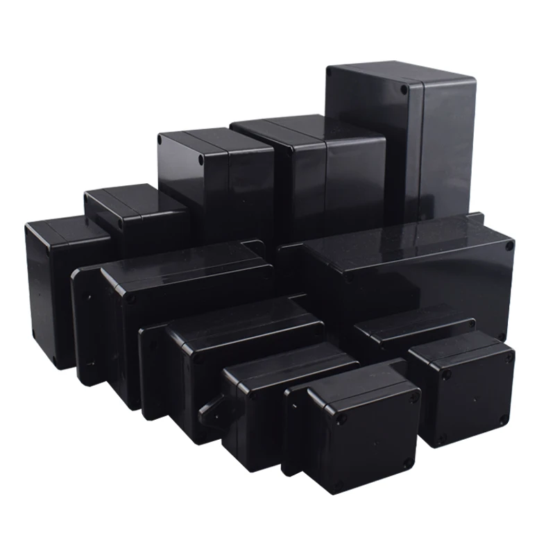 ABS waterdichte behuizing elektronische veilige behuizing plastic dozen zwarte draadaansluitdoos plastic organisator IP67 waterdichte behuizing - afbeelding 2
