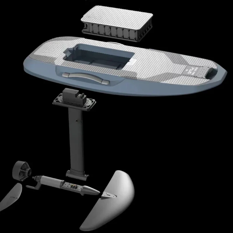 Smart electric hydrofoil surfboard