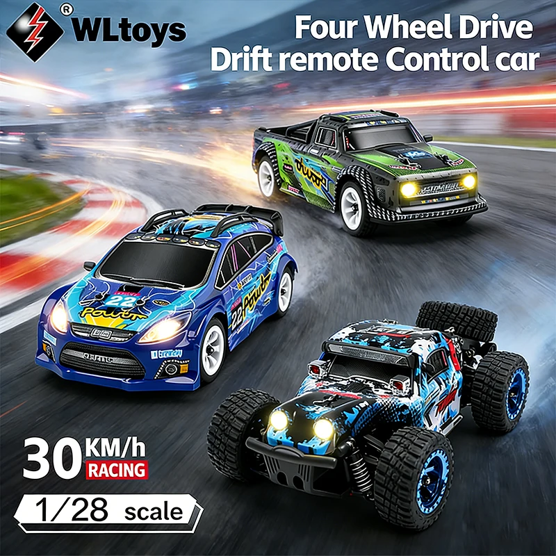 

Радиоуправляемая машинка WLtoys 1/28 284131 284161 284010, 2.4G, с коллекторным двигателем 130, 30 км/ч, 4WD, с амортизаторами и LED-подсветкой, гоночная игрушка для детей