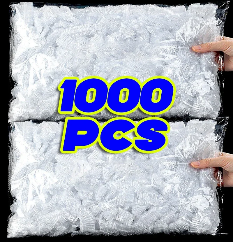 50/1000Pcs Disposable Fruits Elastic Cover Food Fresh-keeping Wrap Bags Plastic Bag Kitchen Fridge Storage Organizer Cling Film