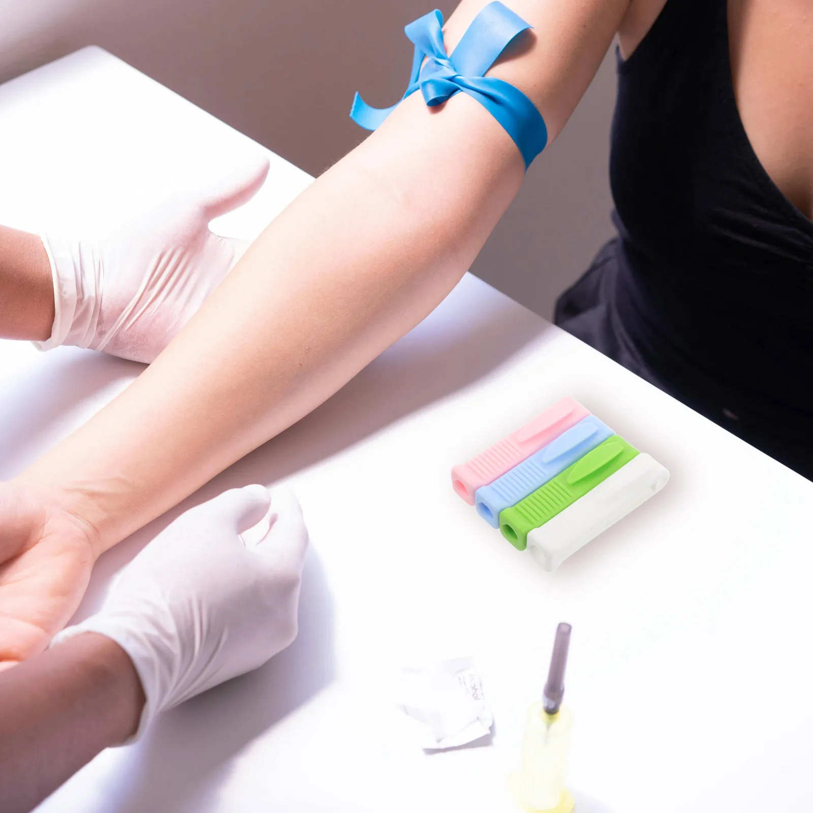 

4pcs Mini Bottle Opener For Nurses Vial Cap Remover Medical Ampoule Opener Tool Abs Portable Compact Clothes Attachable Glass