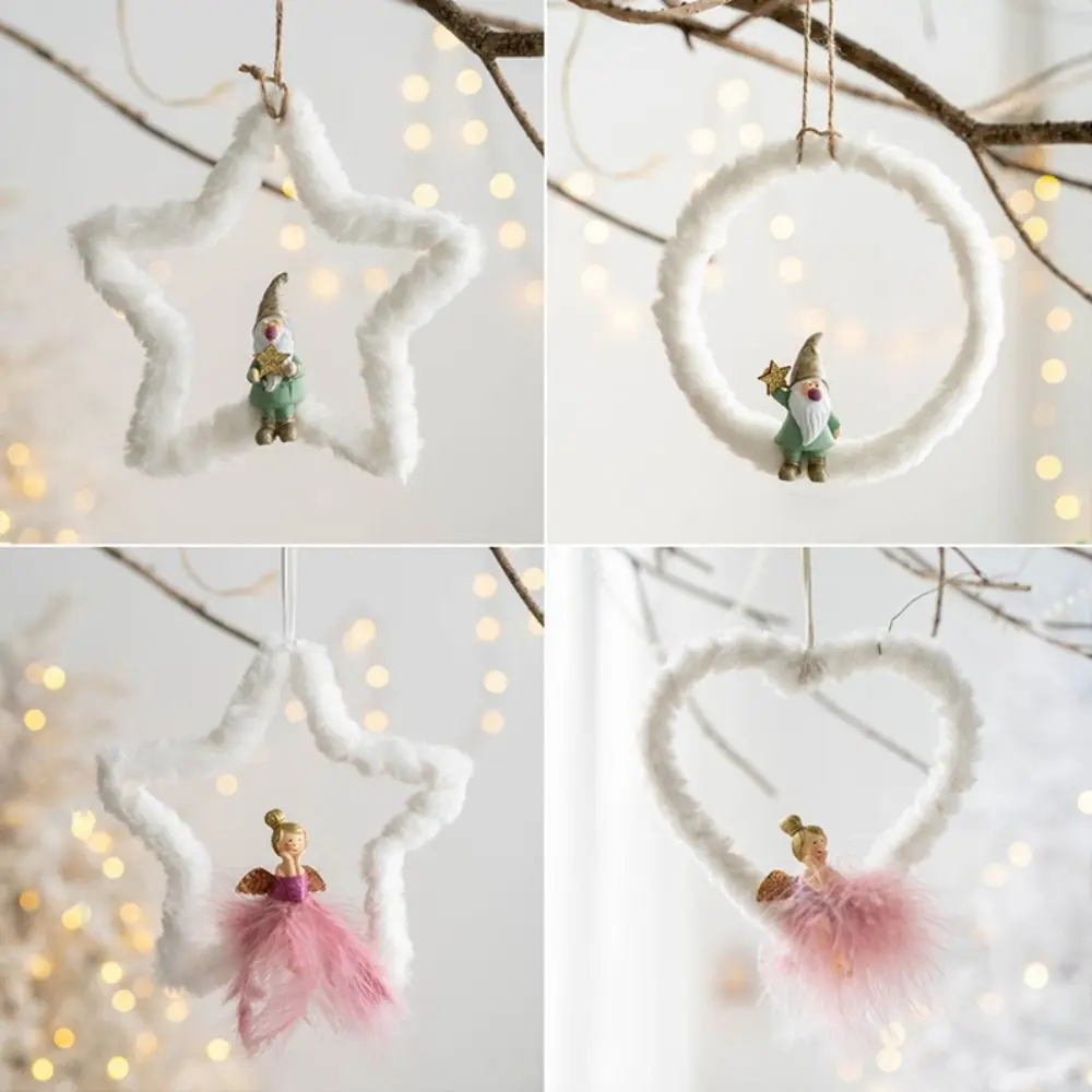 Kawaii Santa/Girl Christmas Ornament Merry Christmas Wide Applications Hanging Decoration Xmas Tree Pendants