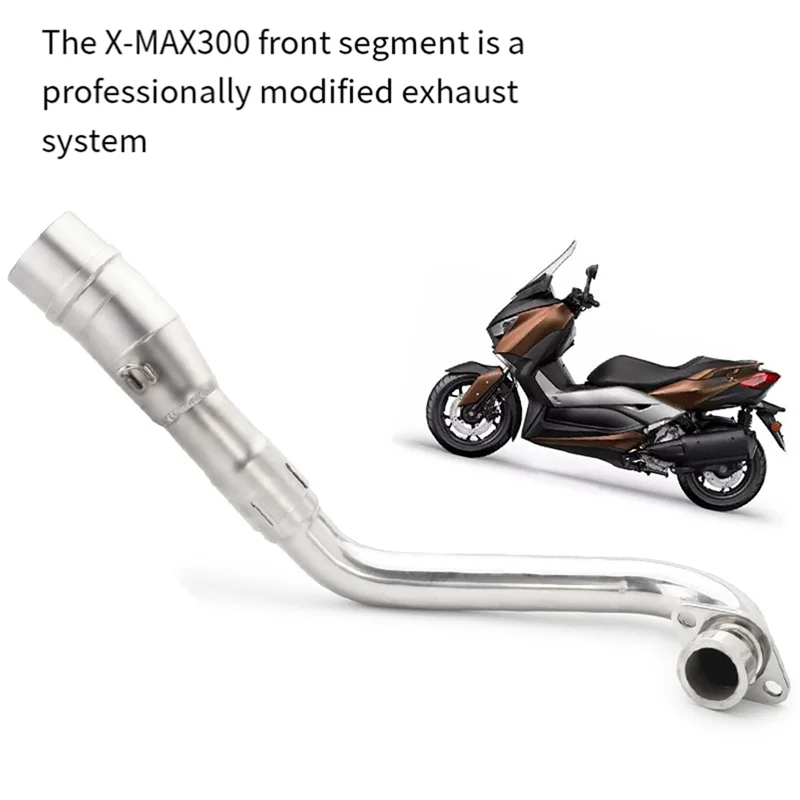 

Motorcycle Modified 51Mm Front Exhaust Pipe Escape Exhaust For X-Max 250 300 2017-2019 Muffler Middle Exhaust Pipe