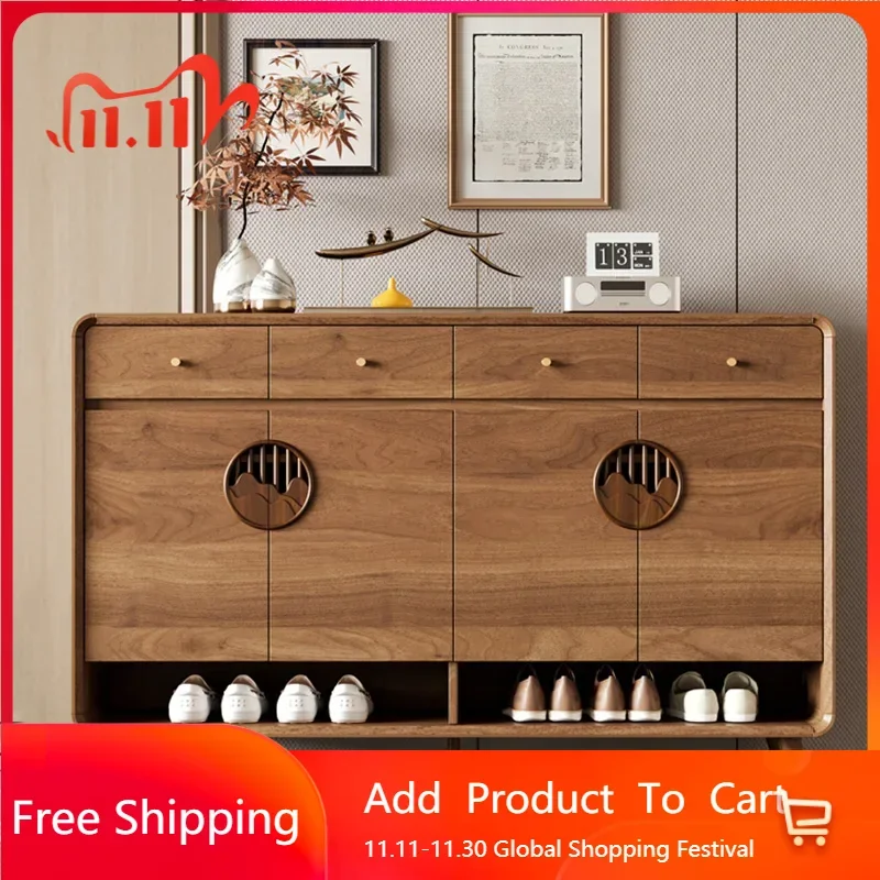 

Вешалка для обуви из массива дерева, современная простая квадратная Европейская Подвеска для обуви, Скандинавская мебель для гостиной