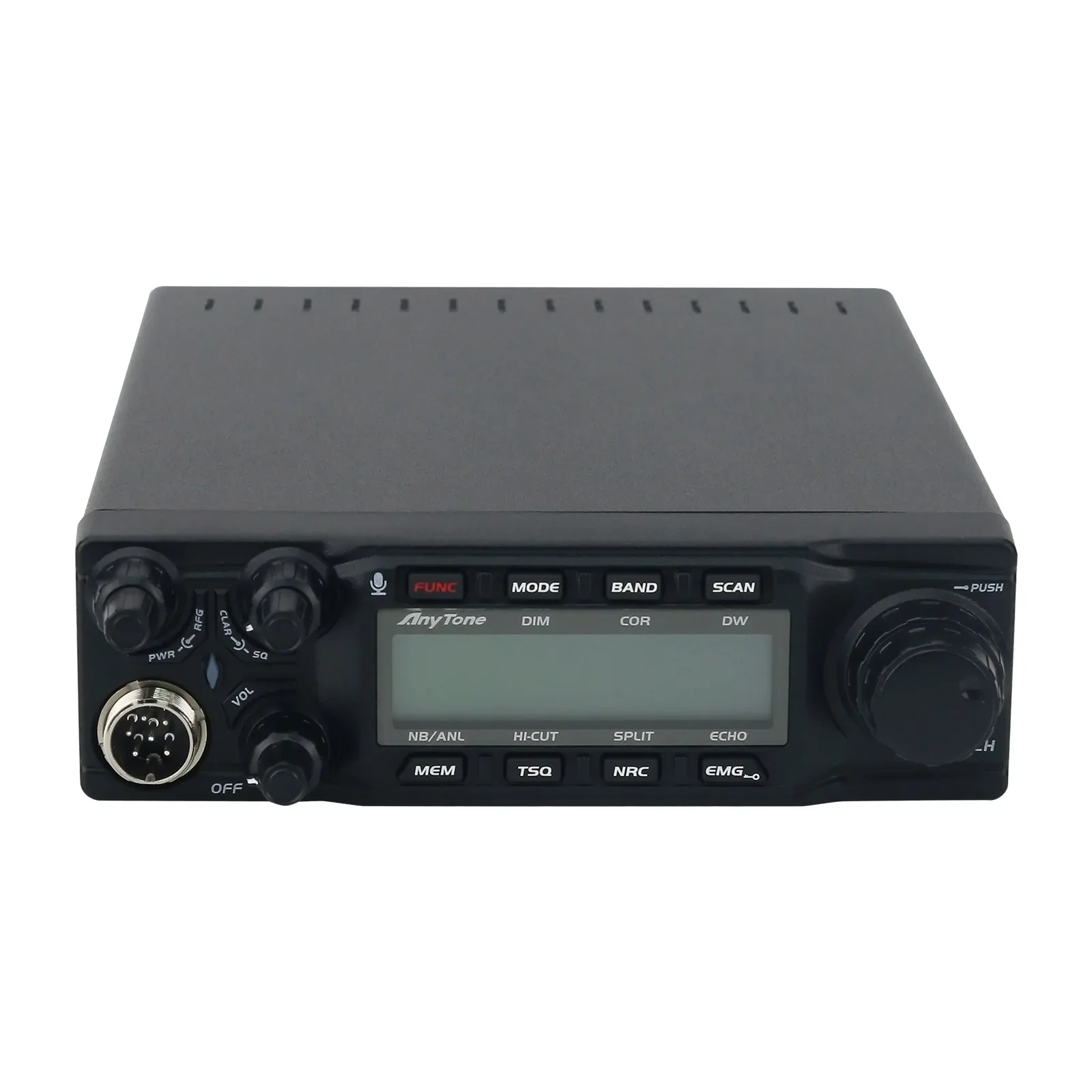 AnyTone AT-6666PRO 28-29.7MHz 10-Meter 40-Channel Amateur Radio AM/FM/USB/LSB/PA/CW Mode Radio Transceiver + Programming Cable