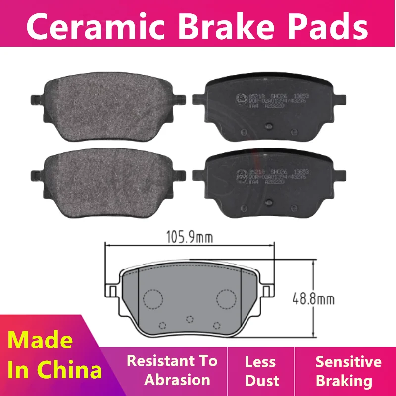 For Mercedes-Benz W177 Z177 W247 C118 X118 H247 X247 Rear Brake Pads A0004205703 A0004207500 A0004209905/Auto Parts-59092