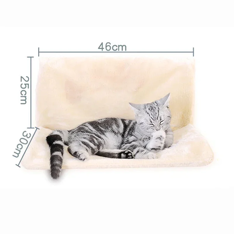 Hanging Cat Bed Soft Cosy Cat Hammock Removable Pet Beds Radiator Bench Kitten Nest With Strong Durable Metal Frame Accessories