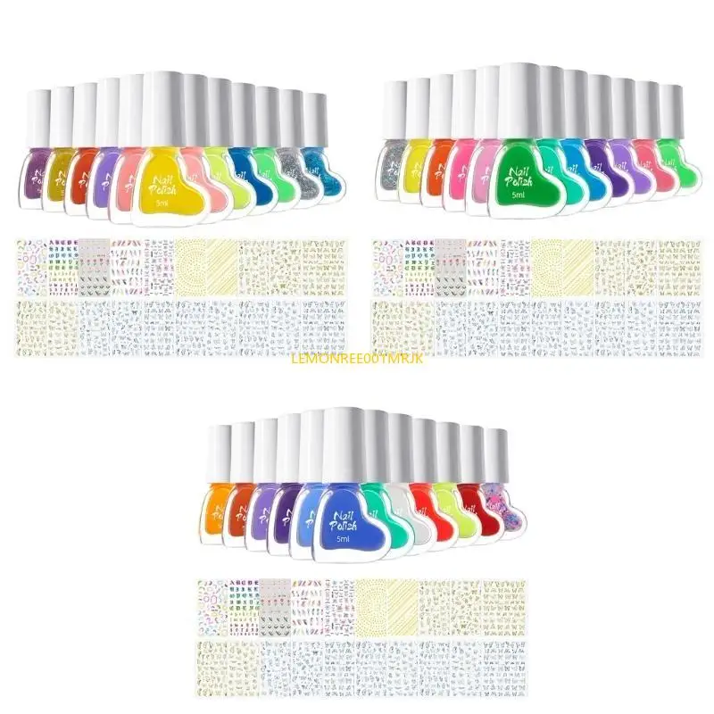 M4YA-Nägel polnische Set Nägel Kunstaufkleber Nägel Aufkleber Aufkleber Schnell trockne Nägel polnische Set Nails Sticker