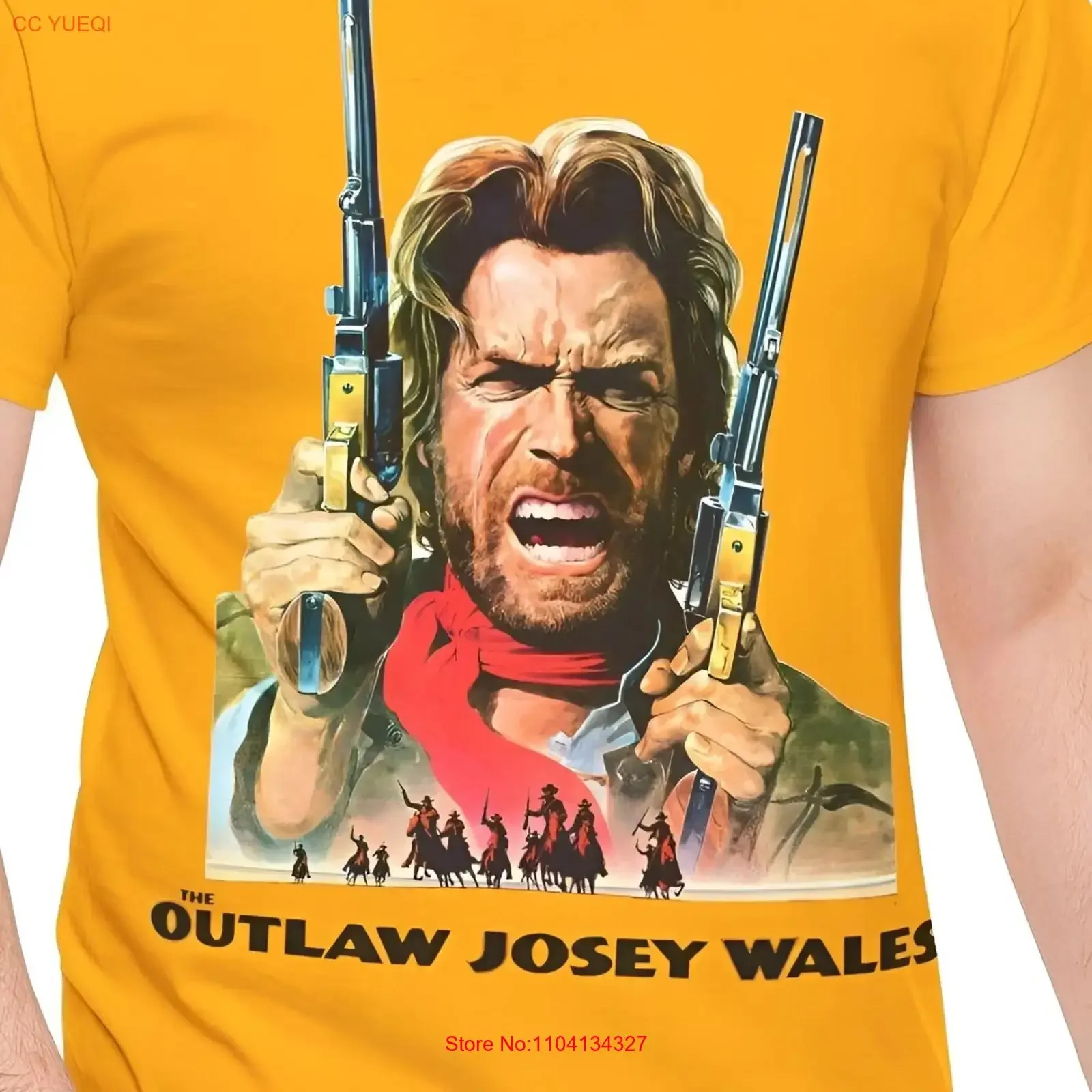The Outlaw Josey Wales 1976 T Shirt Clint Eastwood Western vintage Washed Soft homme Versatile Top For Everyday Wear Stylish