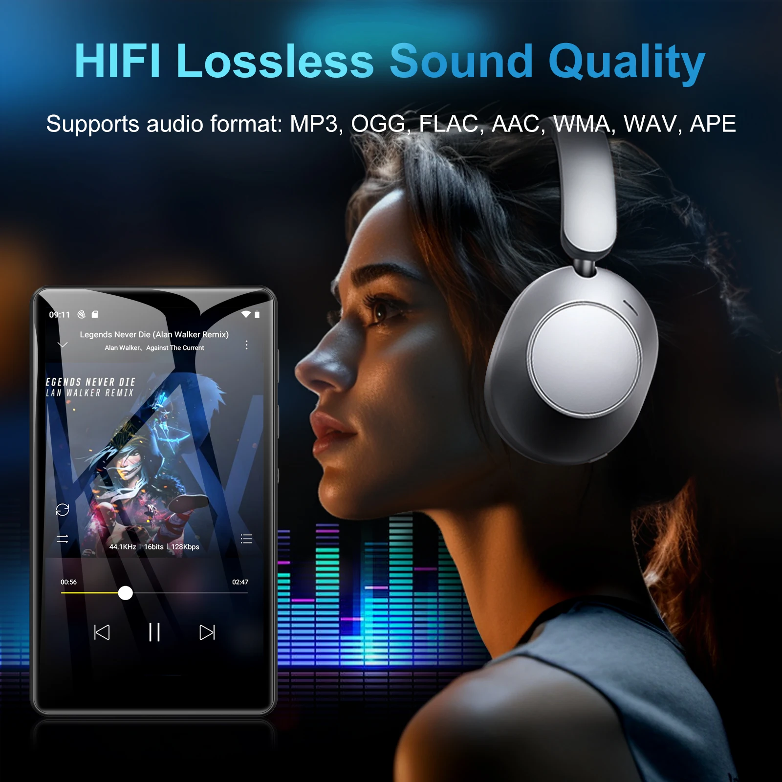 Reproductor MP3 y MP4 con pant - Audio Music Com reseña y precio