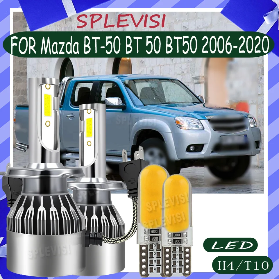 

Lifespan 60000hrs 2 year warranty H4 LED headlight For Mazda BT-50 BT 50 BT50 2006 2007 2008 2009 2010 201 12012 2013 2014-2020