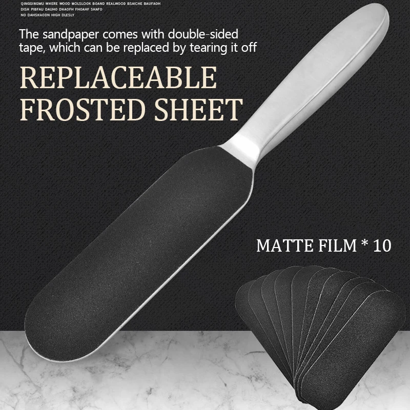 11 шт./компл., педикюр, уход за ногами, металлическая ручка для ног и грубый из тонких и сменных файлов, шлифовальная ткань, рашпиль