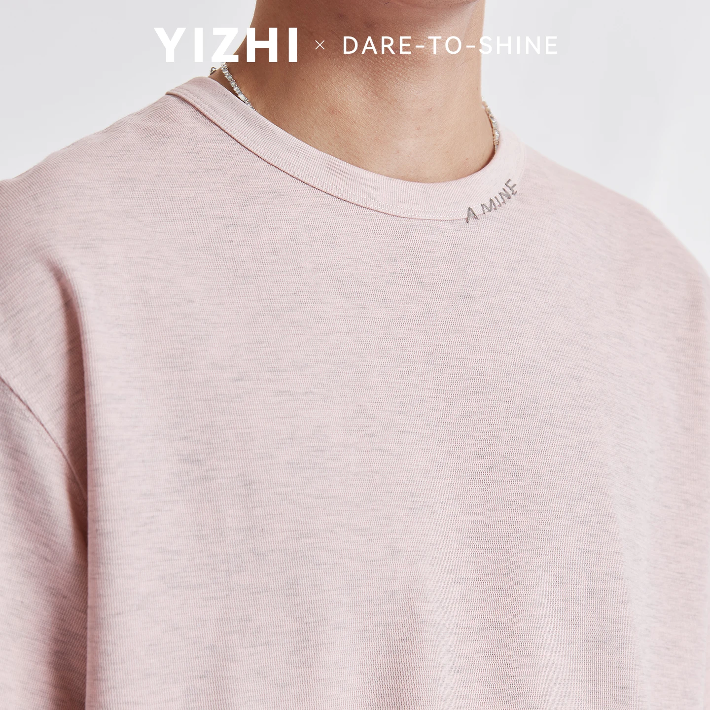 Men Lyocell Neck Letter Embroidery Short Sleeve T-Shirt Summer Crew Neck Loose Minimalist Versatile Couple Matching Tee Top