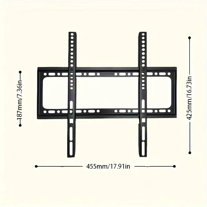 Staffa tv a parete fissa per tv monitor plasma 26 63 pollici supporto a muro