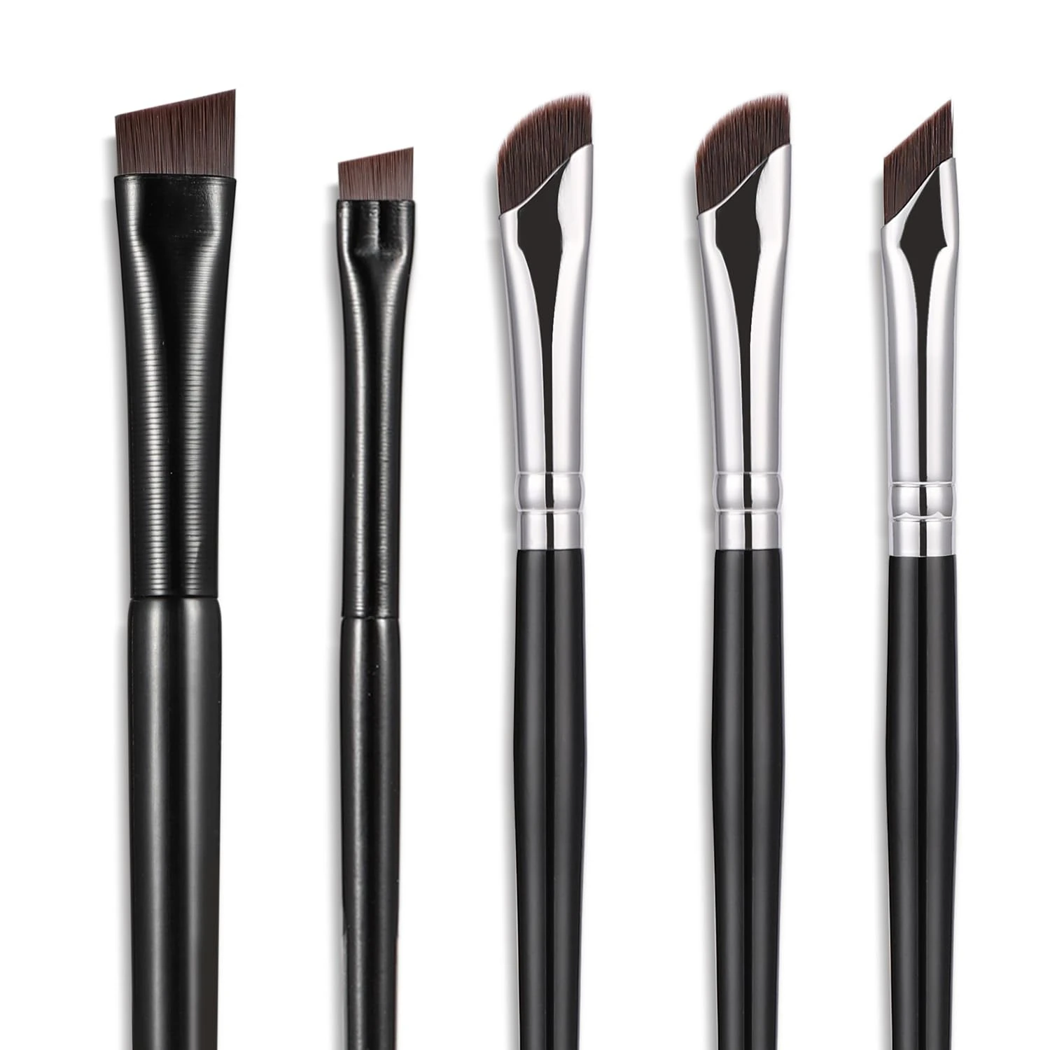 Flawless Makeup Looks Achieved with 5 Ultra-Thin Eyeliner Brushes - Versatile, Precise, Perfect for Beauty Enthusiasts. Create S