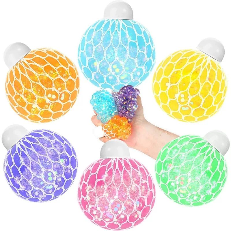 TPR Stress Relief Toys soft rubber slow rebound decompression ball color randomly