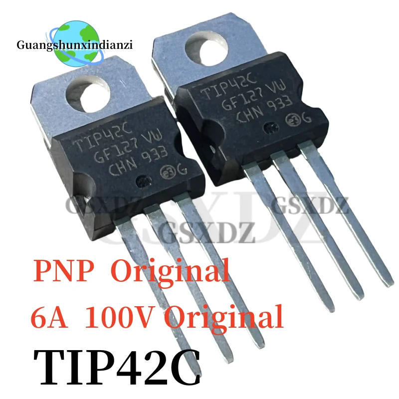 10PCS  TIP42C-TIP41 TIP42 a-220, nuevo y Original, importado, TIP41C Transistor NPN-PNP 6A 100V