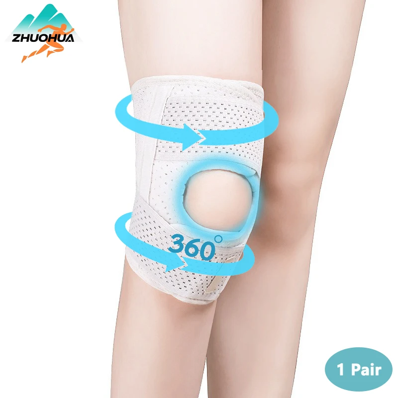 

ZHUOHUA 1 Pair Knee Brace for Women & Men Meniscus Tear for Knee Pain Relief, Arthritis,Compression Knee Support