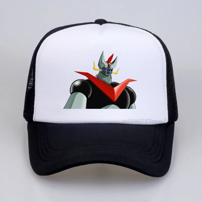 Mazinger Z baseball hat  Anime Goldorak Mazinger Z mesh trucker caps outdoor sports Snapback hats gorras