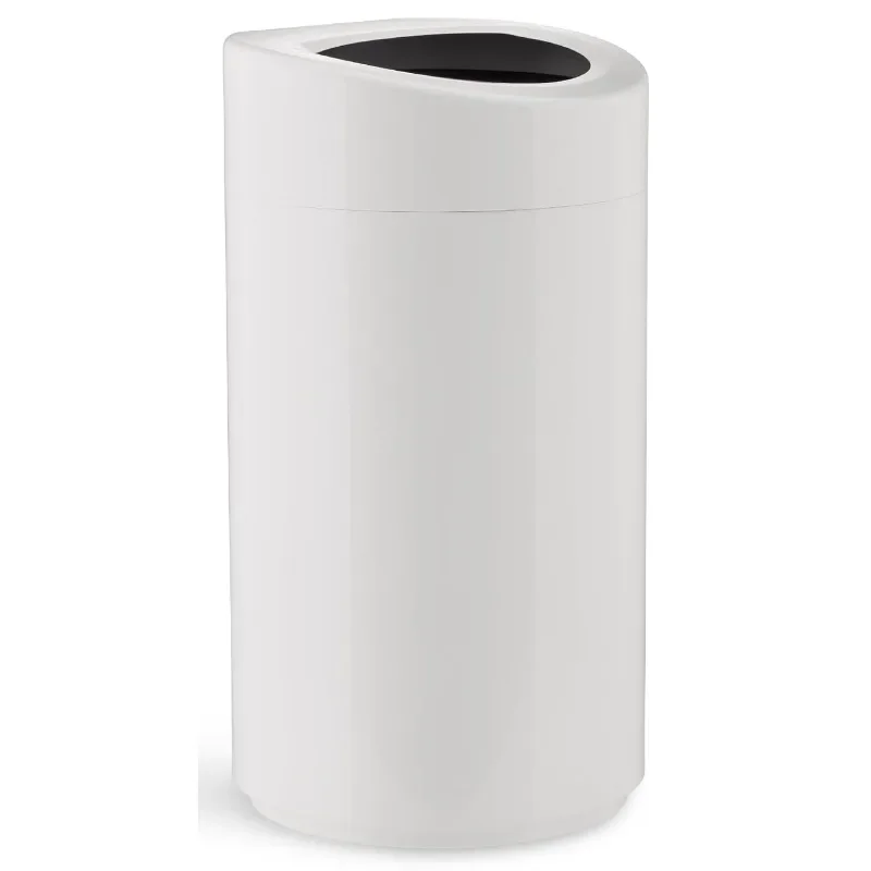 Products 9941SS Triple Bin Recycling and Trash Can, 40 Gallon Total, Aluminum Shell, 3 Separate Liners, Decals Included