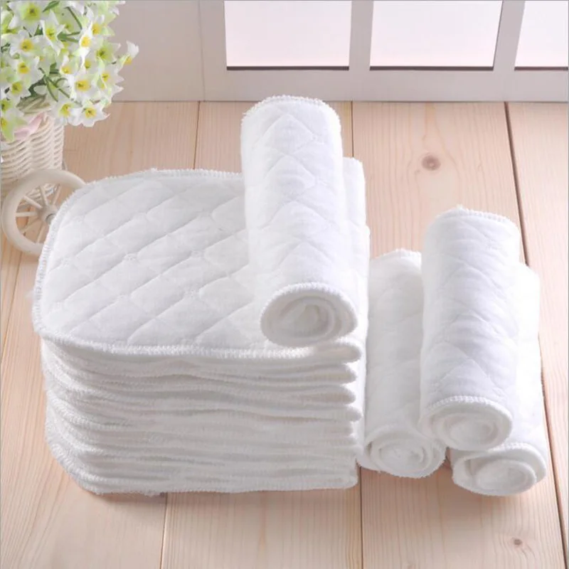 10 PCS/lot Reusable Washable Baby Diaper Newborn Cloth Diapers Easy Washing Nappy Cotton