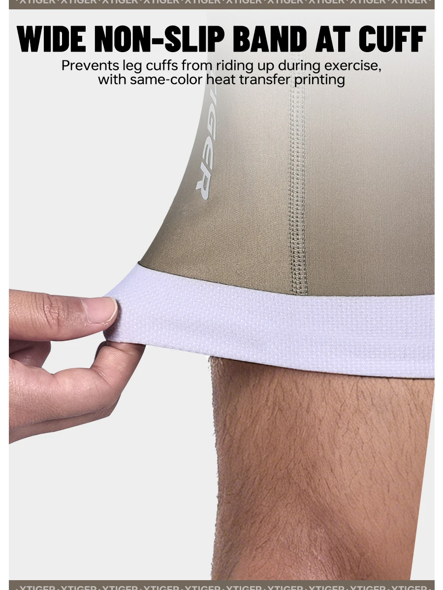 X-TIGER Herren-Radshorts, atmungsaktiv, schmal geschnitten, Rennradshorts, stoßdämpfend, mit Schwammeinlage, Sommer-Shorts für Langstreckenfahrten – Detail 7