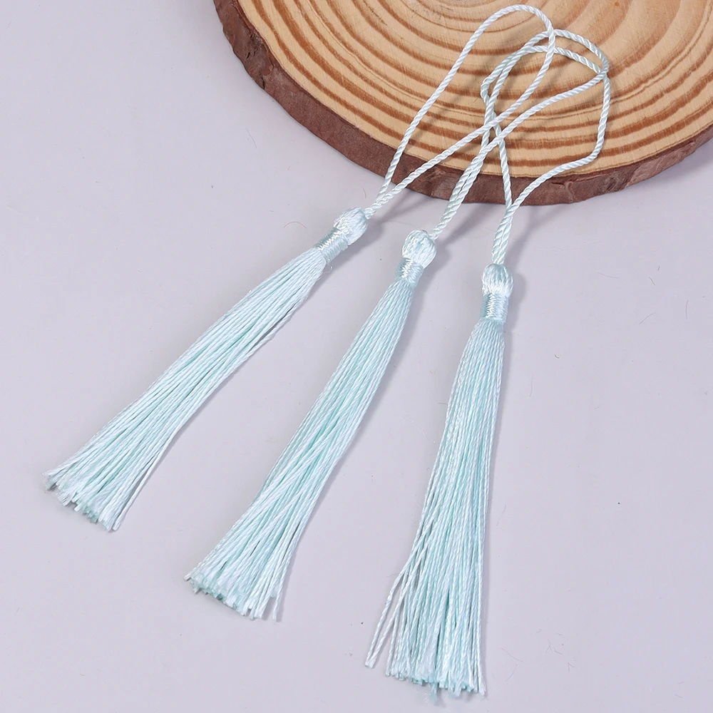 Mixed 30/100Pcs 13cm/5 Inch Silky Floss Bookmark Tassels Hanging Spike Rope Crafts For Bookmark Making DIY Craft Accessory