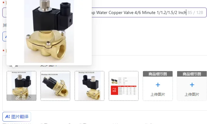 

Normally Open Solenoid Valve Solar Tap Water Copper Valve 4/6 Minute 1/1.2/1.5/2 Inch