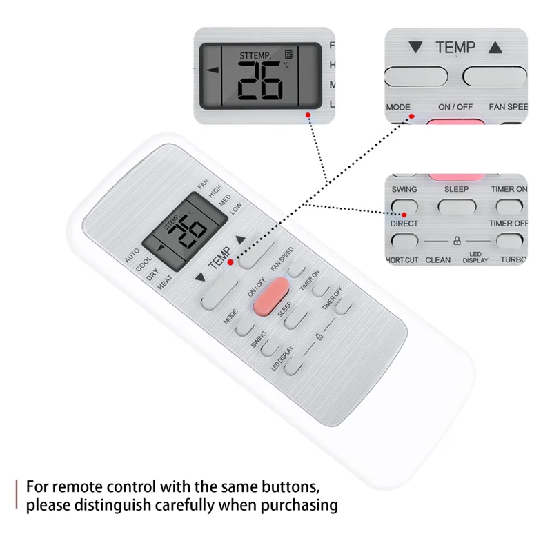 ABZW العلامة التجارية الجديدة للتحكم عن بعد ل ميديا RG51B(1)/EU1 RG51B(2)/E RG51B/E ملحقات مكيف الهواء