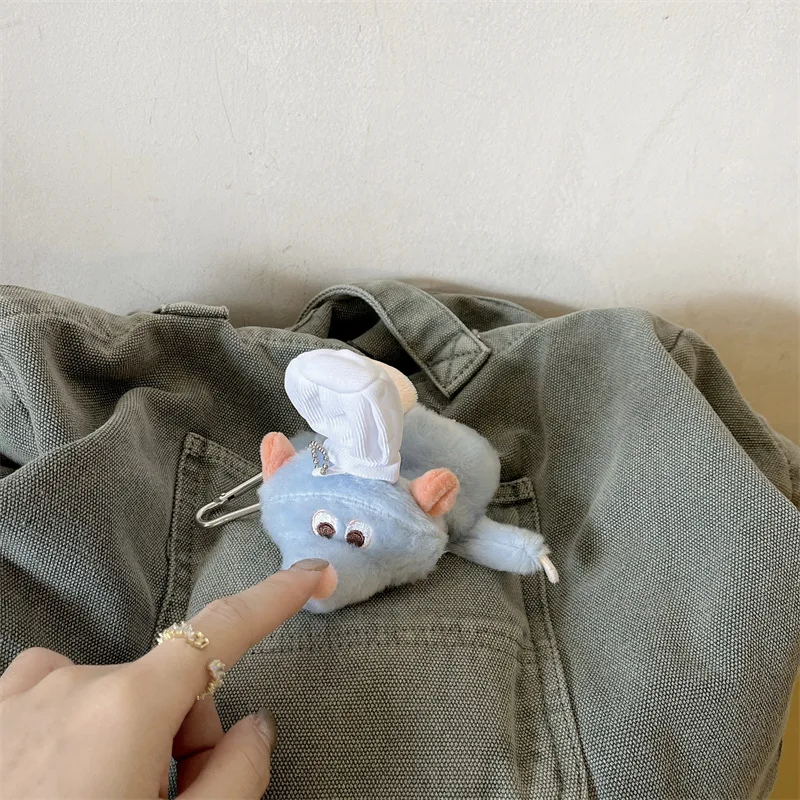 ل AirPods Pro 2nd حافظة لطيف أفخم راتاتوي ريمي غطاء ل AirPods 4 3 2 1 فتاة المفاتيح سماعة شحن صندوق قلادة هدية