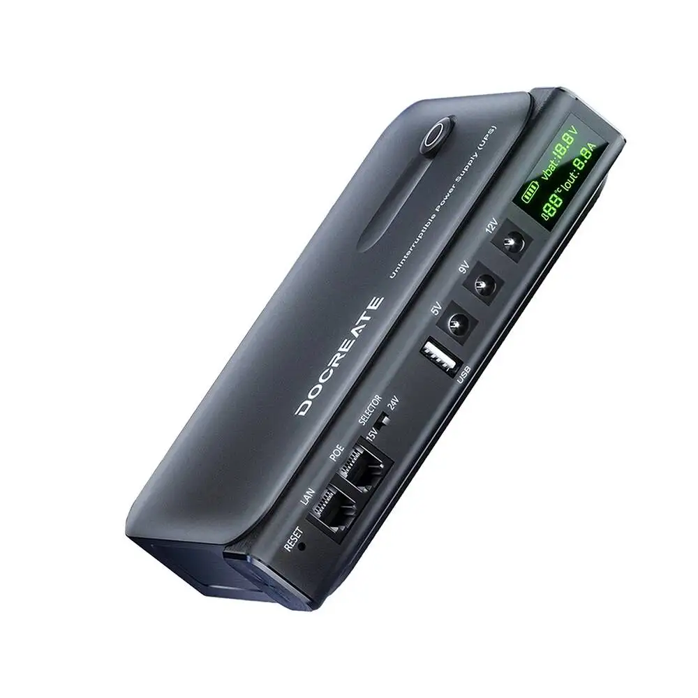 1018L 1036L Uninterruptible DC Battery Backup 5V 9V 12V 15V 24V UPS Power Supply Router Optical Modem
