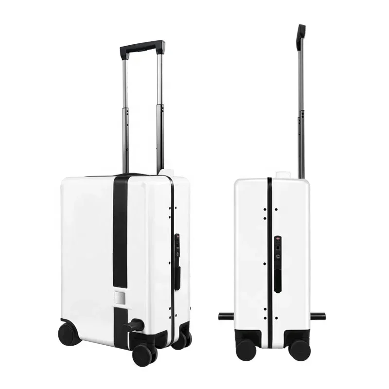 

2020 New Automatic Following Robot Smart Luggage USB Charging Board Suitcase with remote control