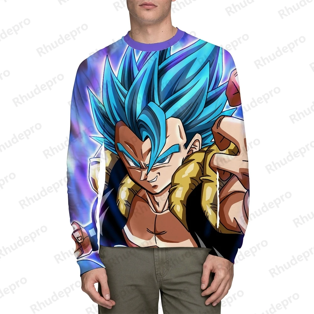 子供のドラゴンボールをテーマにしたTシャツ,長袖トップ,3D漫画,クール,男の子,ストリートファッション,新しい夏,2022