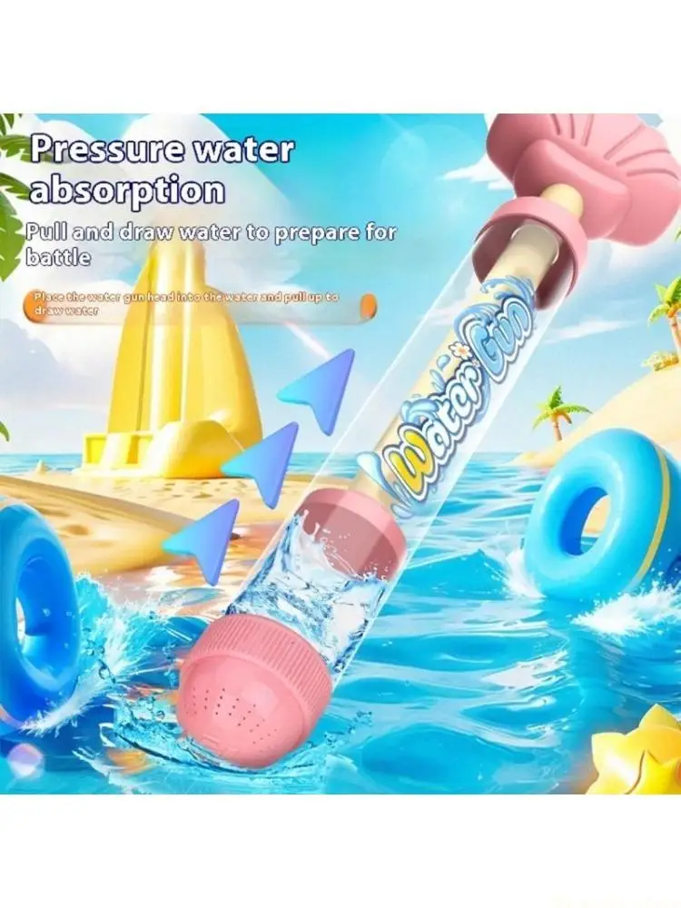 

31BE Durability Pull Pump Waters Blasters Refillable Shell Waters Blasters Toy for Children Sparkling Sprays