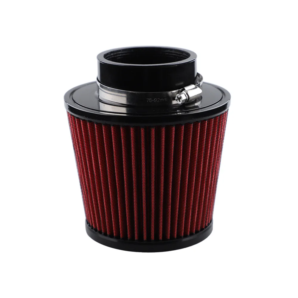 76mm 3 inch High Flow luchtfilter, conusvormig performance luchtinlaatfilter, vervanging voor K&N - afbeelding 1