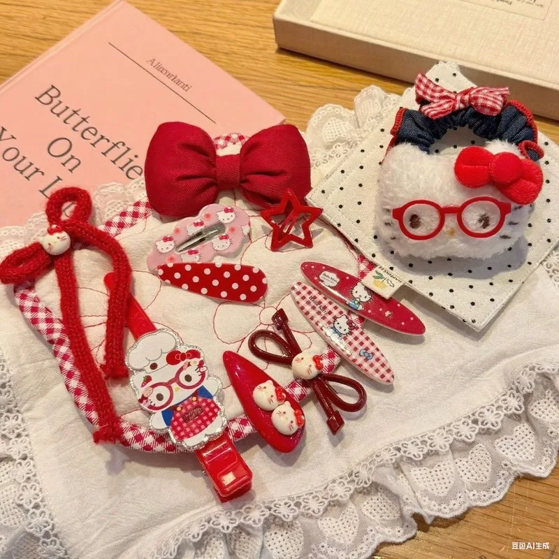 Sanrio Hellokitty Kuromi Kawaii Duckbill Clip Forcina Cartoon Anime Cute Sweet Accessori per capelli Regalo di compleanno per bambini