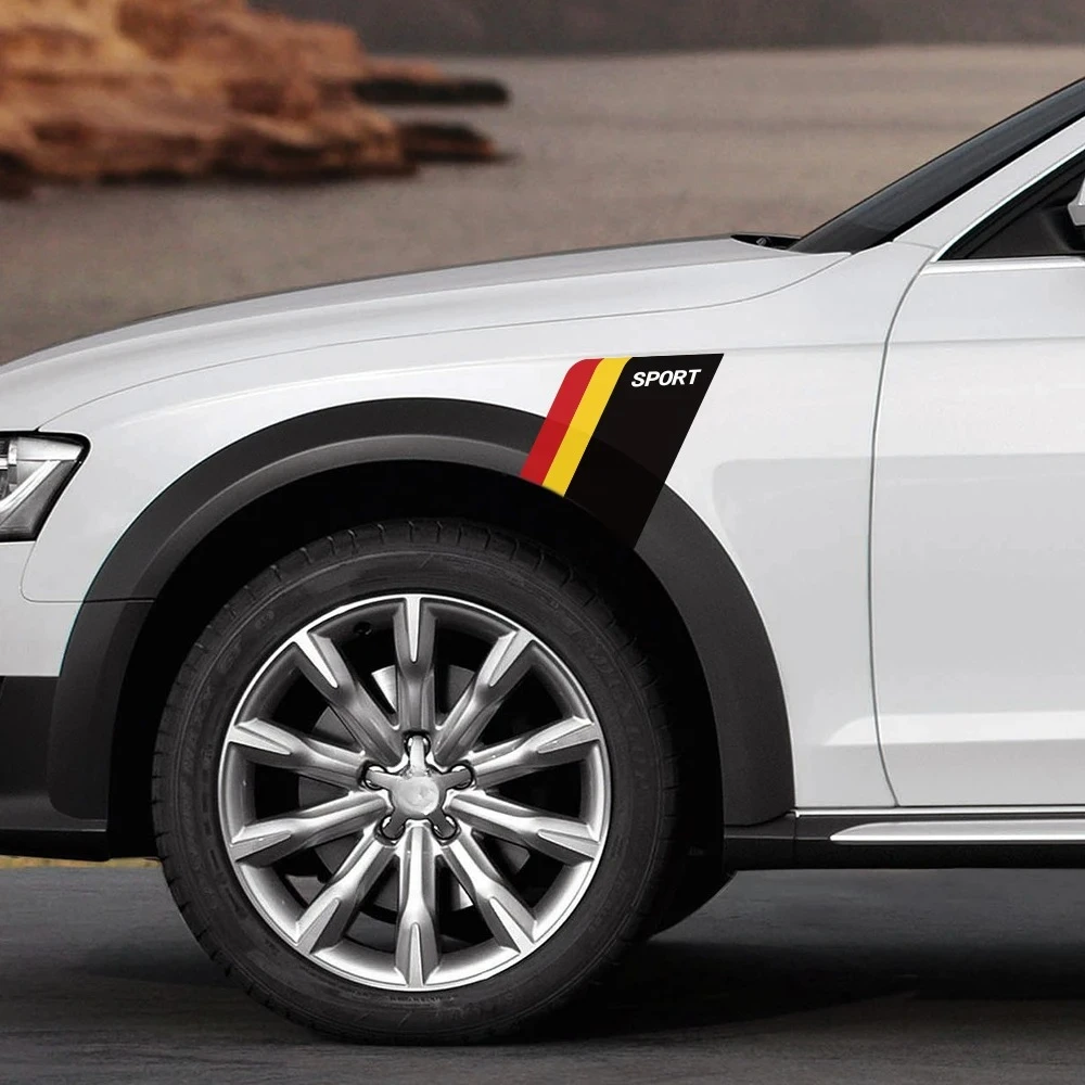 

2PCS Car Stickers Fender Wheel Brows For VW Golf Ford Fiat Hyundai Lada Lexus Tesla Mazda Land Rover Auto Decoration Accessories