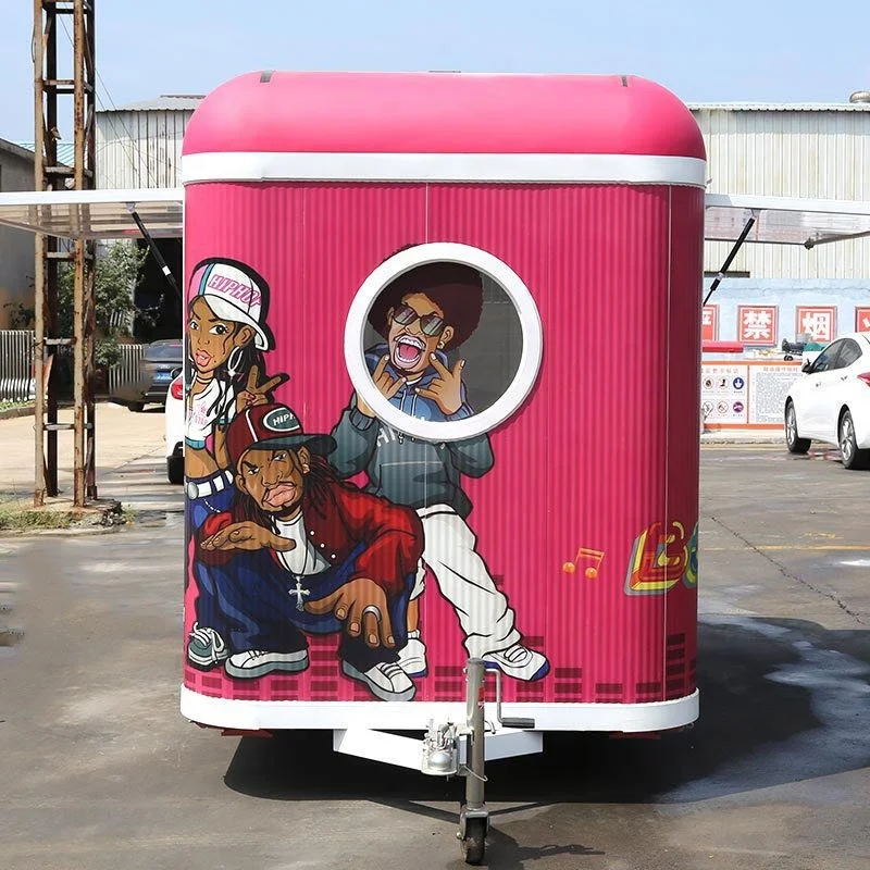 Gran oferta, remolque de comida, café, Perro caliente, té de burbujas, carrito expendedor, camión de comida, cocina móvil a la venta