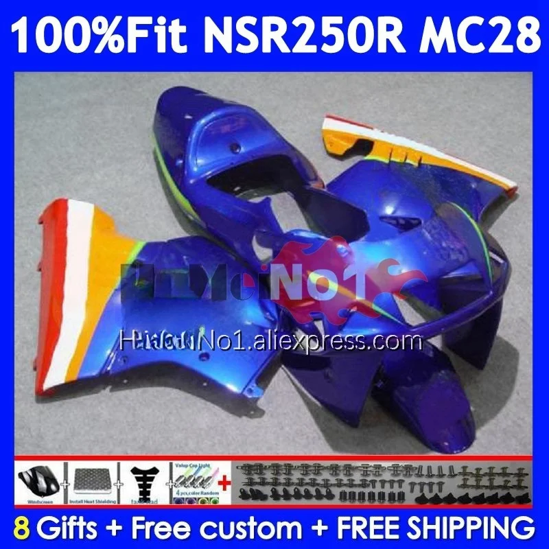 Injection For HONDA NSR250R MC28 Movistar Blue 1994 1995 1996 1997 1999 16No.32 NSR 250 250R NSR250 R 94 95 96 97 98 99 Fairings