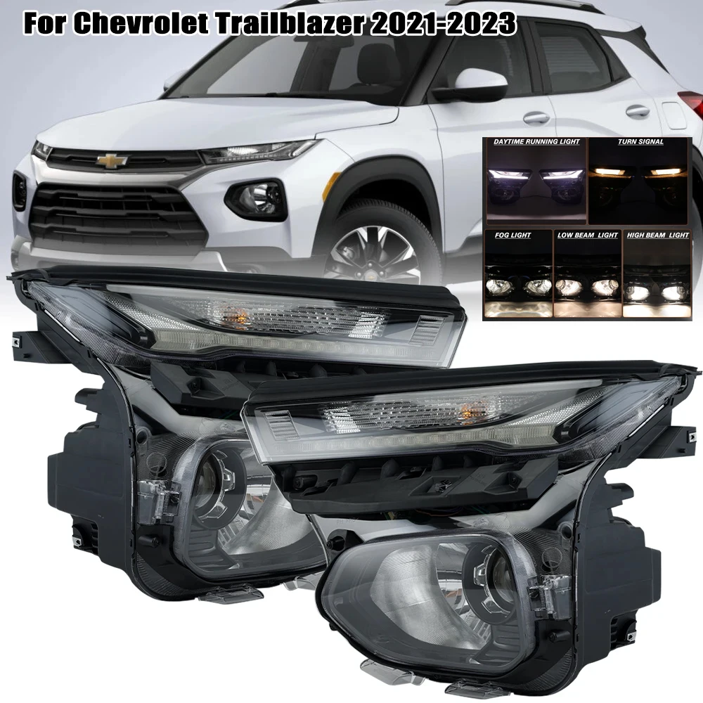 Headlight for Chevrolet Trailblazer 2021 2022 2023 Halogen Projector Headlamp Daytime running light foglamp turn signal lights