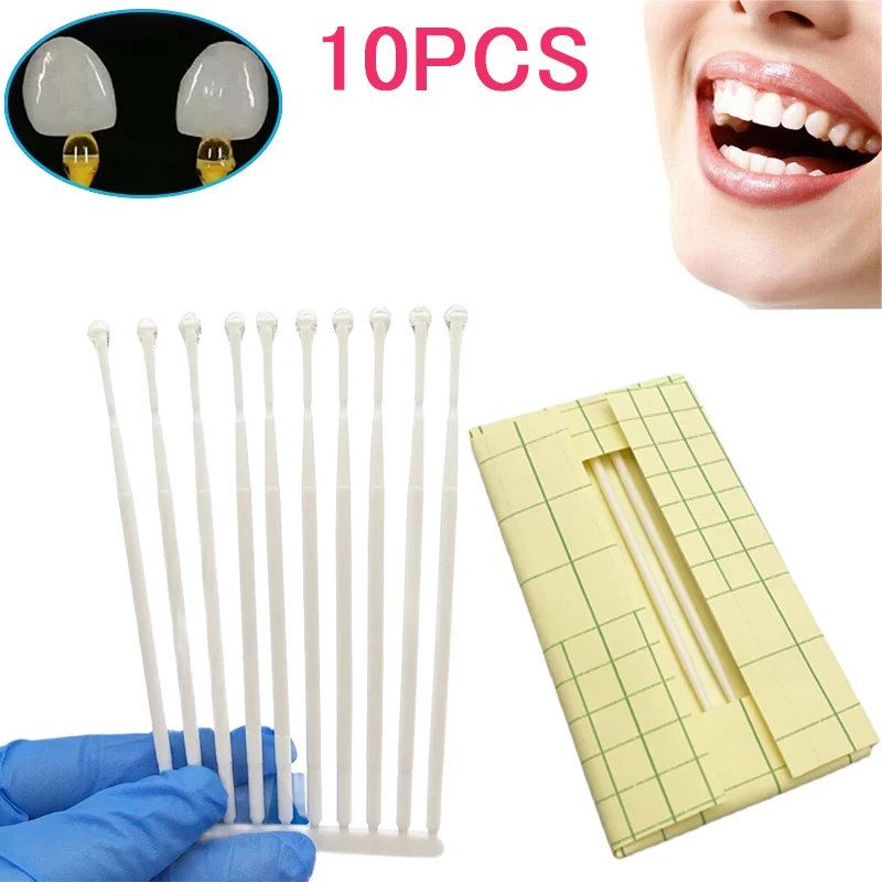 10Pcs Dental Refill Bonding Stick Veneer High viscosity can be reused  Crown Matrice Adhesive Brackets Rods Dental Tools