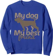 Polarshe My Dog My Best Friend Cute Animal Dog Lover Gift Unisex Crewneck Sweatshirt